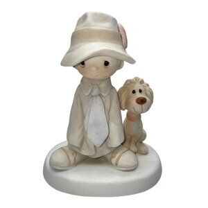 Precious Moments To A Special Dad Figurine Boy & Dog E-5212 1980 Collectible